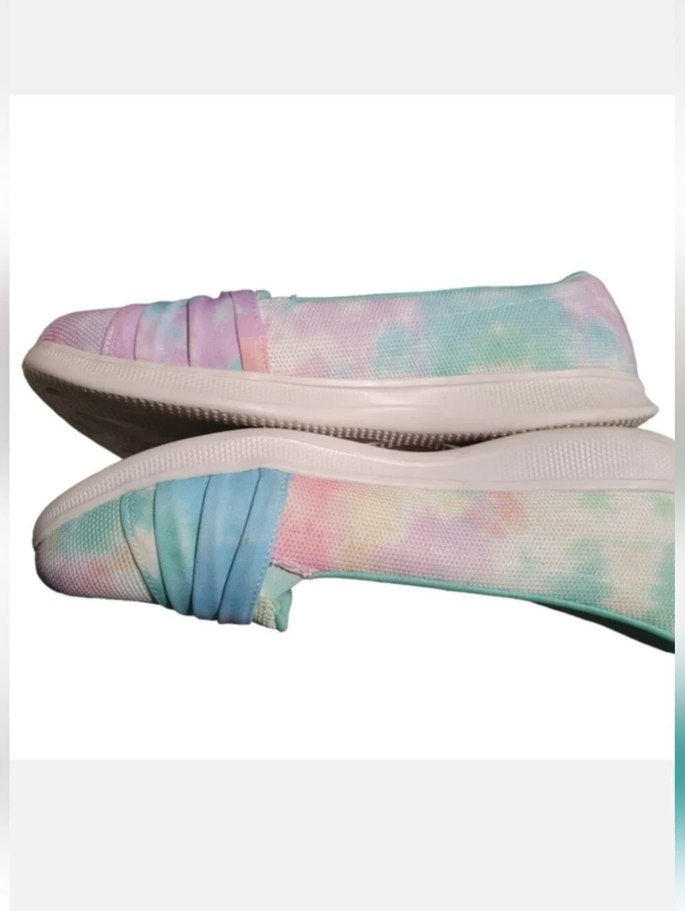 Skechers On-The-GO Dreamy Day-Glo Tie Dye Slip-Ons Pink/Blue Women's Size 8.5